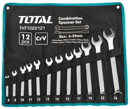 TOTAL JEU DE CLE MIXTE THT1022122   12PCS   T 6