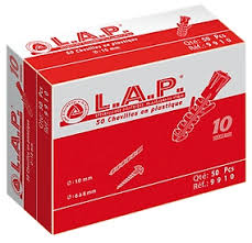 [9914] LAP BOITE A CHEVILLE EN PLASTIQUE ø 14    Ref  9914